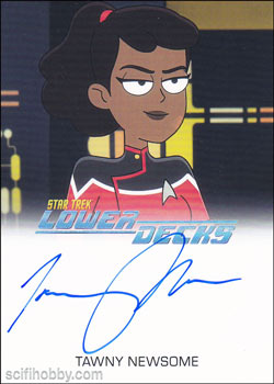 Tawny Newsome as the voice of Ensign Beckett Marner Autograph card