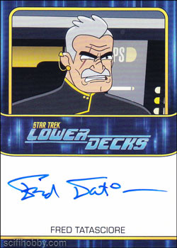 Fred Tatasciore as the voice of Lt. Shaxs Autograph card