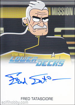 Fred Tatasciore as the voice of Lt. Shaxs Autograph card