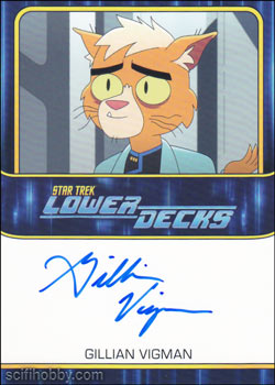 Gillian Vigman as the voice of Dr. T'Ana Autograph card