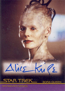 Alice Krige as Borg Queen in Star Trek: First Contact Autograph card