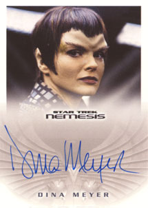 Dina Meyer as Commander Donatra Autograph card