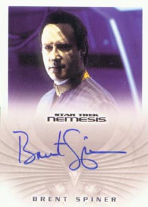 Brent Spiner as Data Autograph card