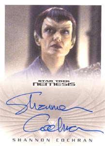 Shannon Cochran as Senator Tal'aura Autograph card