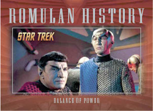 Balance of Terror Romulan History