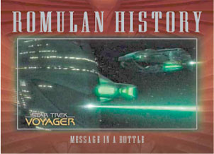Message In a Bottle Romulan History