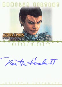 Martha Hackett as T'Rul Autograph card