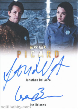 Isa Briones and Jonathan Del Arco Autograph card