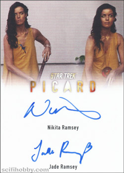 Jade Ramsey and Nikita Ramsey Autograph card