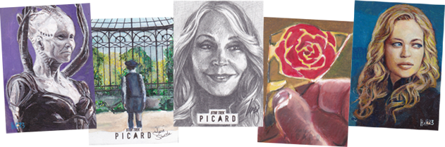 Sketch cards by Charles Hall, Wei Ho, Lisa Sikorski and Phil Hassewer 