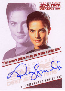 Terry Farrell as Lt. Commander Jadzia Dax Autograph card