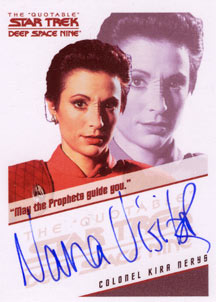Nana Visitor as Colonel Kira Nerys Autograph card
