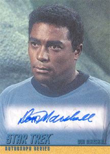 Don Marshall as Lt. Boma Autograph card