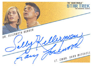 Sally Kelleman/Gary Lockwood as Dr. Dehner/Gary Mitchell Multi-Case Purchase Incentive Card