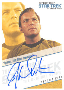 William Shatner as Captain Kirk Autograph card