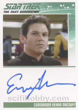 Erich Anderson as Commander Keiran MacDuff Autograph card