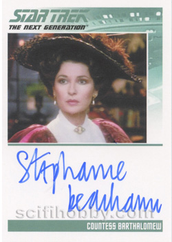 Stephanie Beacham as Regina Bartholemew Autograph card