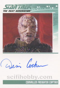 Dennis Cockrum as Corvallen Freight Captain Autograph card