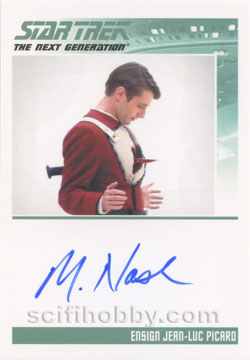 Marcus Nash as Ensign Jean-Luc Picard Autograph card
