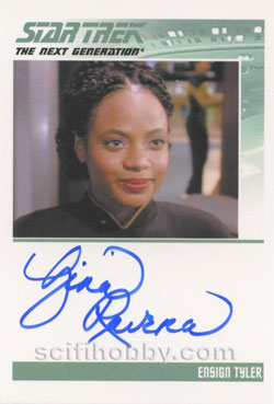 Gina Ravera as Ensign Tyler Autograph card