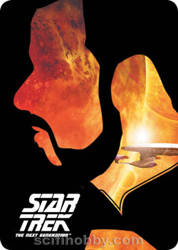 Commander William Riker Star Trek TNG Silhouette Gallery Metal card