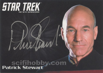 Patrick Stewart as Captain Jean-Luc Picard Autograph card