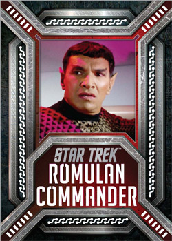 Romulan Commander from Balance of Terror Laser Cut Villians card
