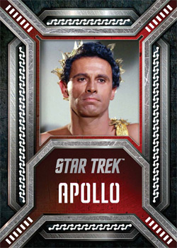 Apollo from Who Mourns for Adonais? Laser Cut Villians card