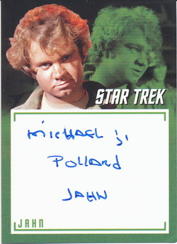 Michael J. Pollard as Jahn in Miri Inscription Autograph card