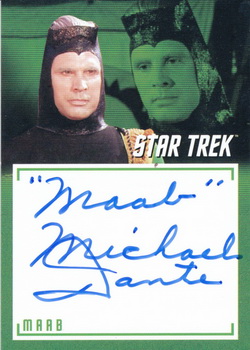 Michael Dante as Maab in Friday's Child Inscription Autograph card