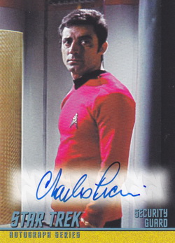 Charles Picerni Sr. as Security Guard in Day of the Dove Other Autograph card