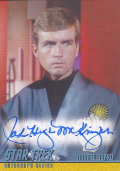 John Hugh McKnight as Inmate Guard in Dagger of the Mind Other Autograph card