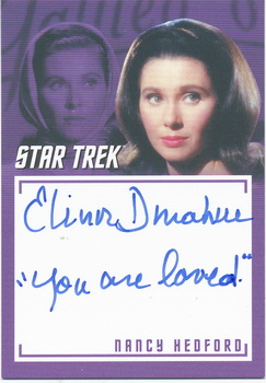Elinor Donahue as Nancy Hedford in Metamorphosis Inscription Autograph card