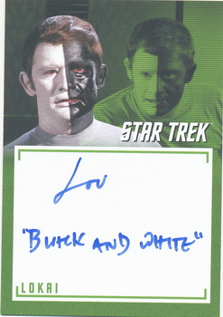 Lou Antonio as Lokai in Let That Be Your Last Battlefield Inscription Autograph card