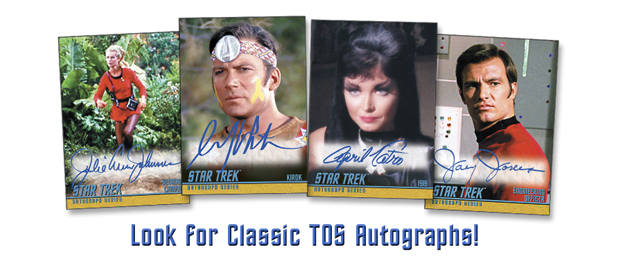 Sample selection of classic Star Trek autograph cars