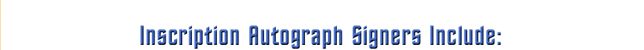 Inscription autograph signers include