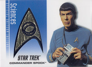 Spock Bridge Crew Delta Shield Patch card