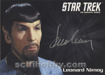 Leonard Nimoy Silver Signature Autograph Card 6-Case Incentive Card