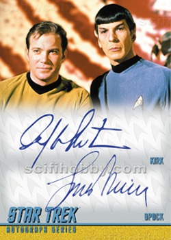 William Shatner /Leonard Nimoy Dual Autograph Card 9-Case Incentive Card
