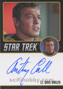 Anthony Call as Lt. Dave Bailey from The Corbomite Maneuver Autograph card