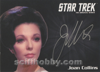 Joan Collins as Edith Keeler from City on the Edge of Forever Autograph card