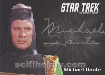 Michael Dante as Maab from Friday's Child Autograph card