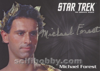 Michael Forest as Apollo from Who Mourns For Adonais? Autograph card