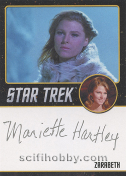 Mariette Hartley as Zarabeth from All Our Yesterdays Autograph card