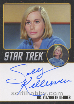 Sally Kellerman as Dr. Elizabeth Dehner from Where No Man Has Gone Before Autograph card