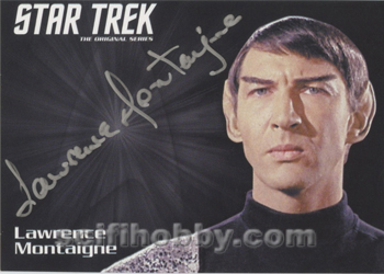 Lawrence Montaigne as Stonn from Amok Time Autograph card