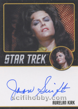 Joan Swift as Aurelan Kirk from Operation - Annihilate! Autograph card