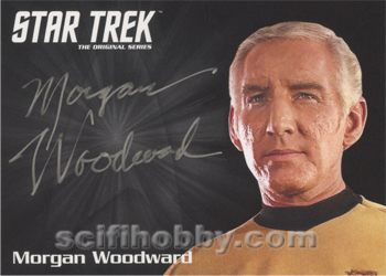 Morgan Woodward as Captain Tracy from Omega Glory Autograph card