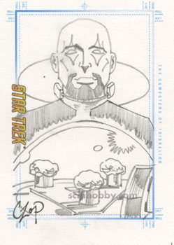 The Gamesters of Triskelion	by	Czop Hand-Drawn Sketch card
