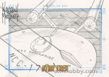 The Tholian Web	by	Warren Martineck Hand-Drawn Sketch card